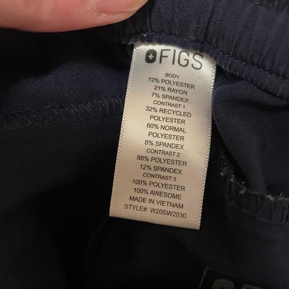 Figs XS Navy Jogger scrub pants - Picture 5 of 6